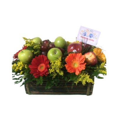 Canasta frutal cuadrada