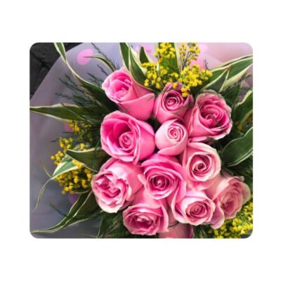 Bouquet de 12 Rosas Rosadas Primavera