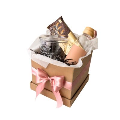 Caja de Regalo Premium Sweets con Galletero de Cristal y Botella Deportiva